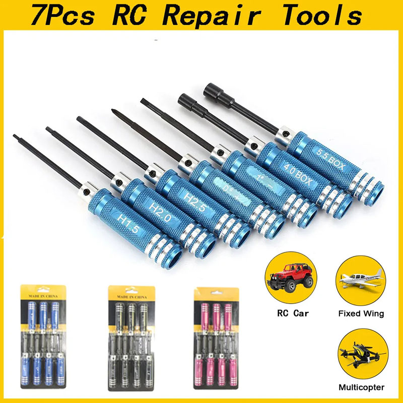 Fpv Drone Tool Kit - Set di 7 Cacciaviti Esagonali RC