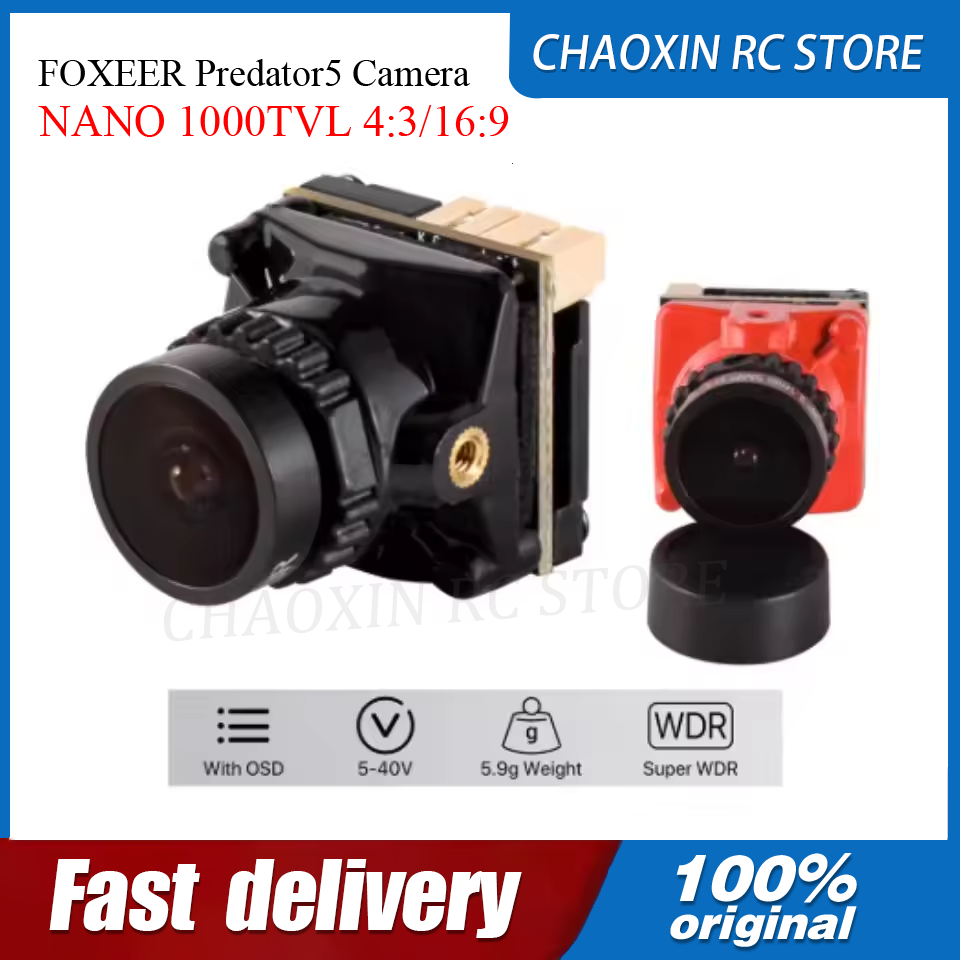 Fpv Drone Battery - FOXEER Predator5 Fotocamera NANO 1000TVL 4:3/16:9